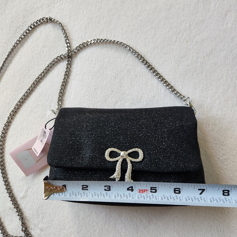 NEW! Victoria's Secret Sparkle Bow Crossbody - Picture 7 of 13